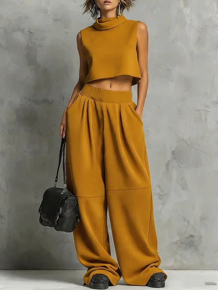 Galina Crop Top & Trouser Set