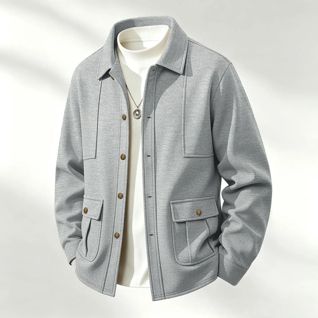 Sullivan Waffle Knit Shirt Jacket