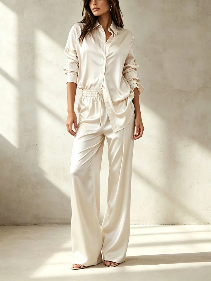 Mireille Satin Finish Two Piece Set