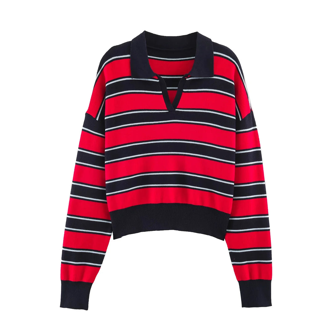 Imogen Johnny Collar Polo Sweater