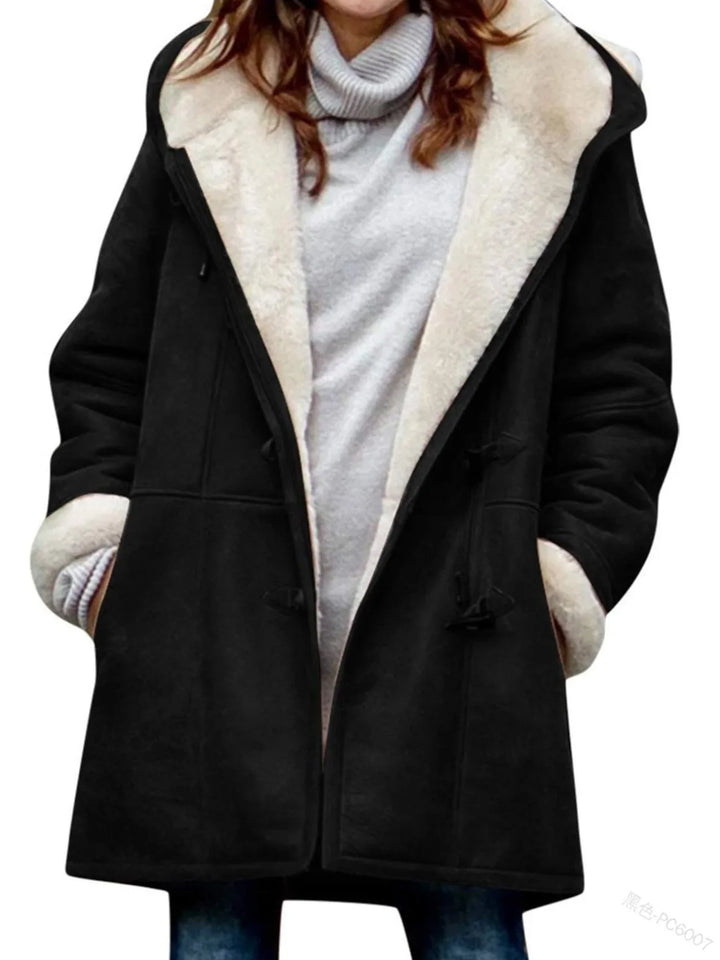 Emmeline Toggle Duffle Shearling Coat