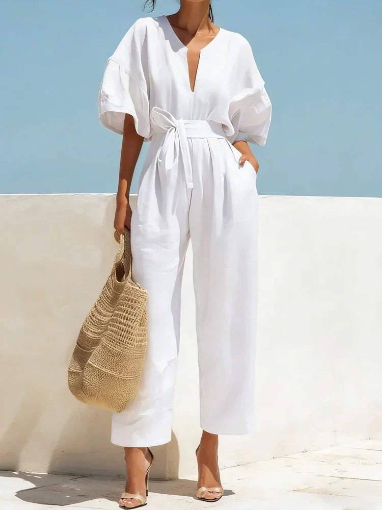 Tahlia Summer Linen Jumpsuit