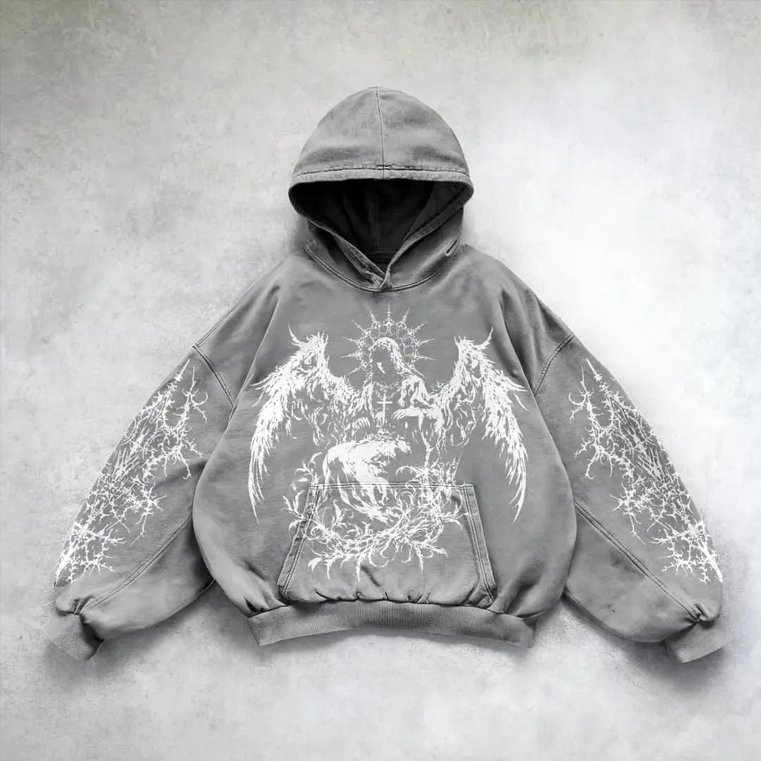 Ignatius Graphic Print Hoodie