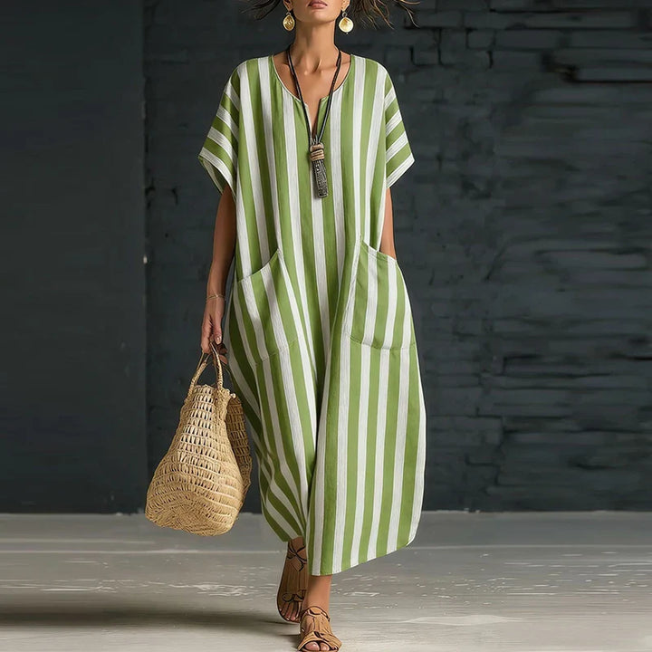 Wynn Striped Boho Maxi Dress