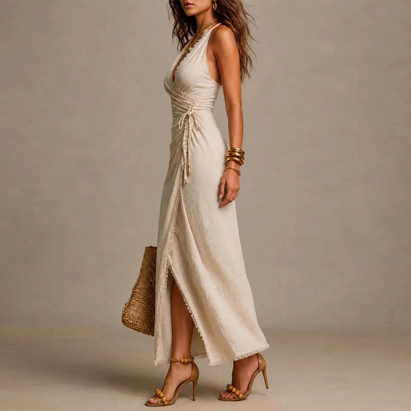 Riona High Slit Maxi Dress