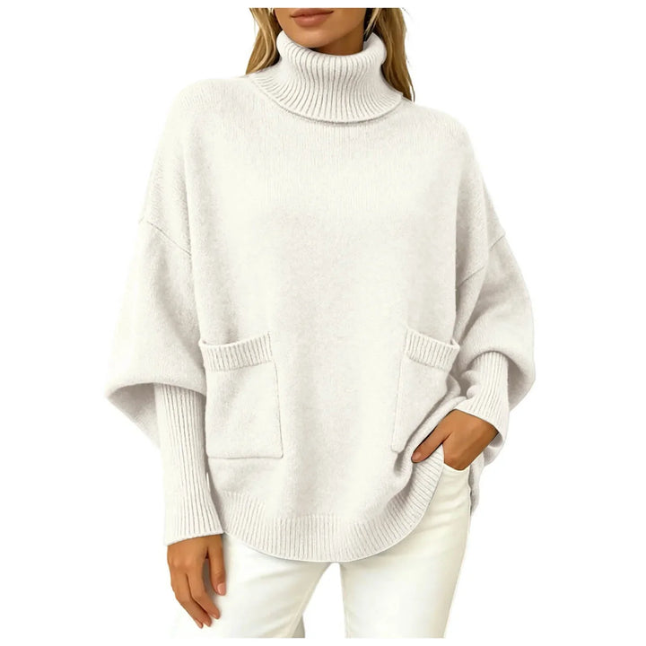 Thea Batwing Turtleneck Sweater