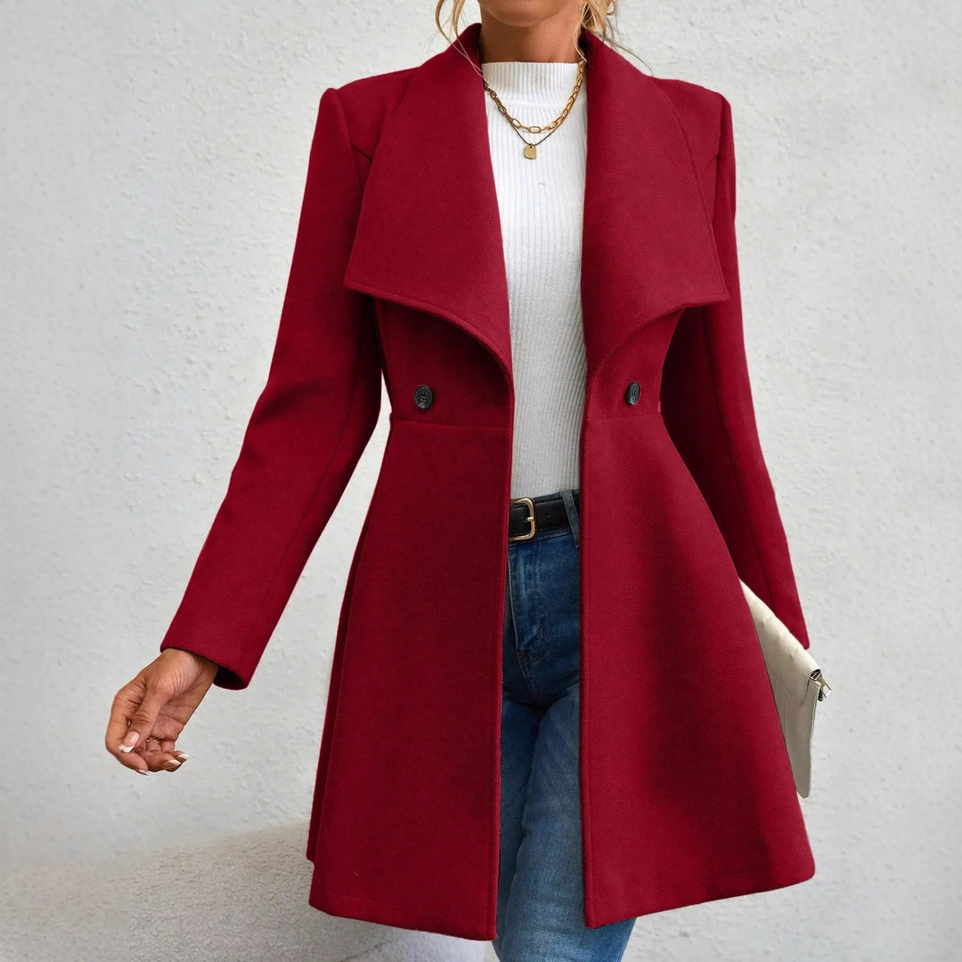 Anneke Waterfall Collar Coat