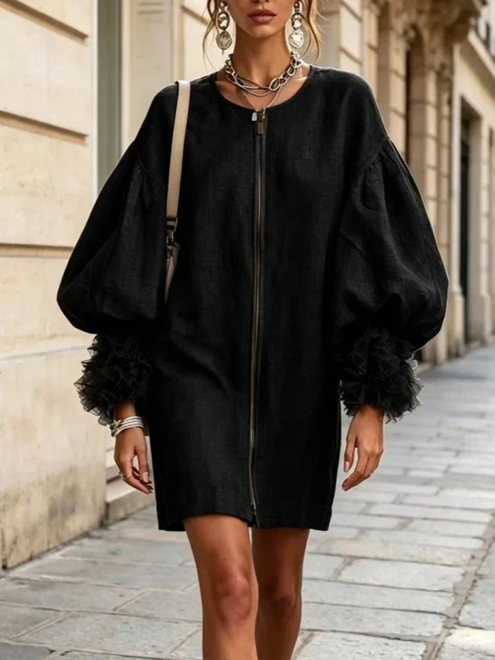 Adalyn Balloon Sleeve Mini Dress