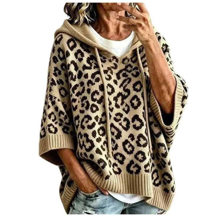 Alba Drawstring Leopard Hoodie