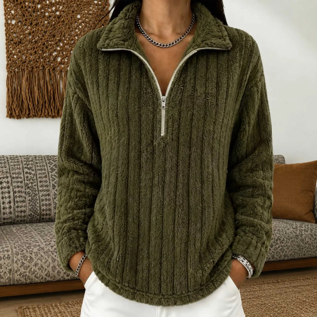 Agathe Quarter Zip Pullover