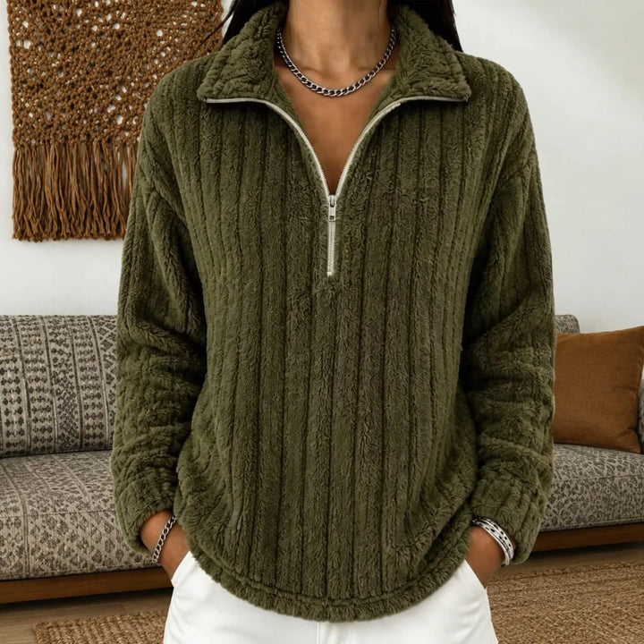 Agathe Quarter Zip Pullover