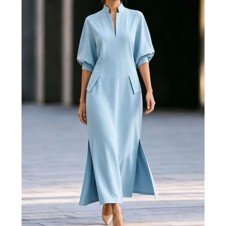 Kinsley Stand Collar Maxi Dress