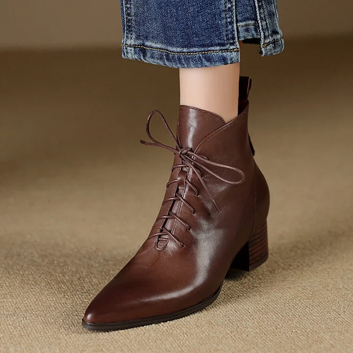 Eleni Lace Up Ankle Boot