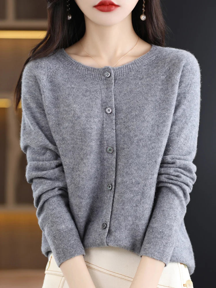 Elodie Button Front Cardigan