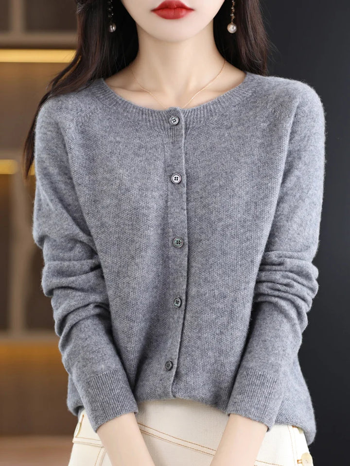 Elodie Button Front Cardigan