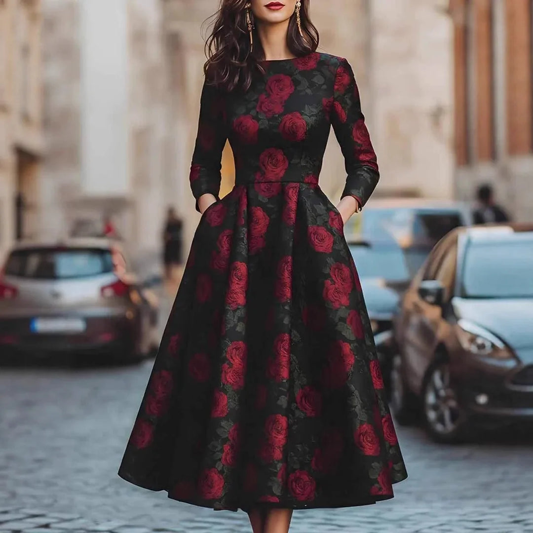 Rosalinda Floral A Line Dress