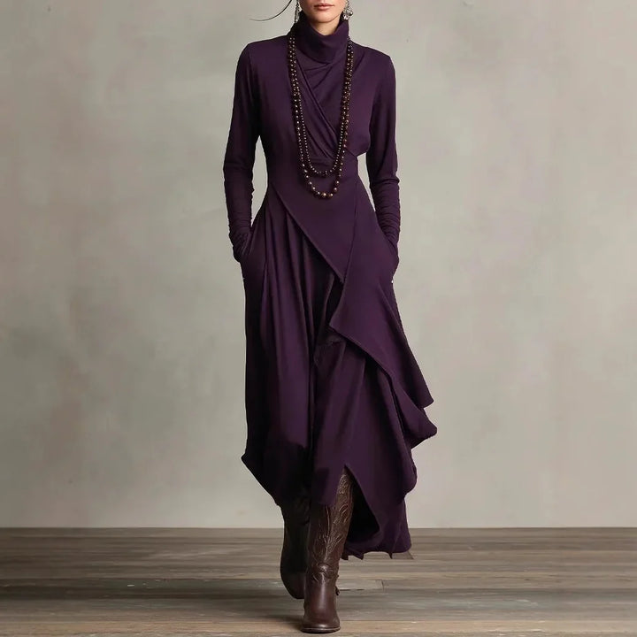 Dolce Draped Crossover Maxi Dress