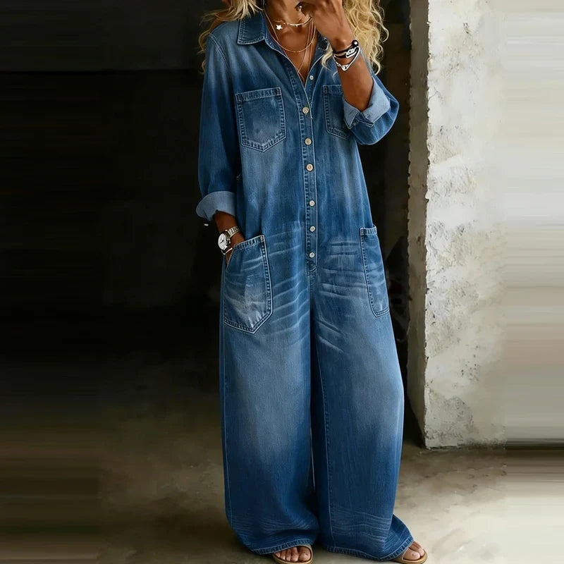 Winona Button Front Jumpsuit