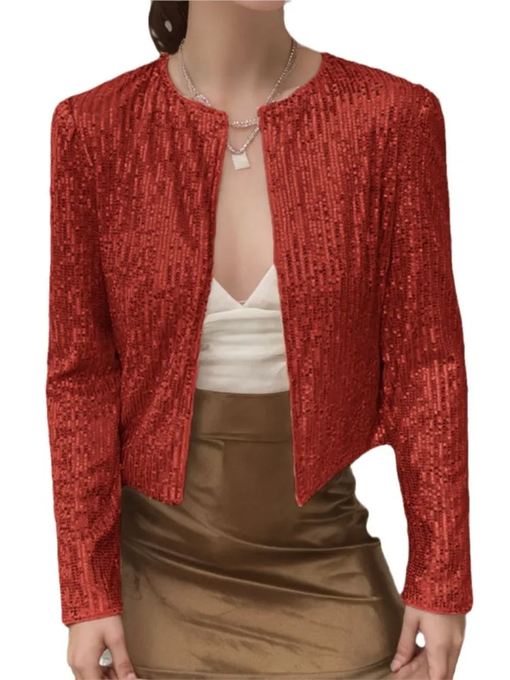 Celeste Open Front Sequin Jacket