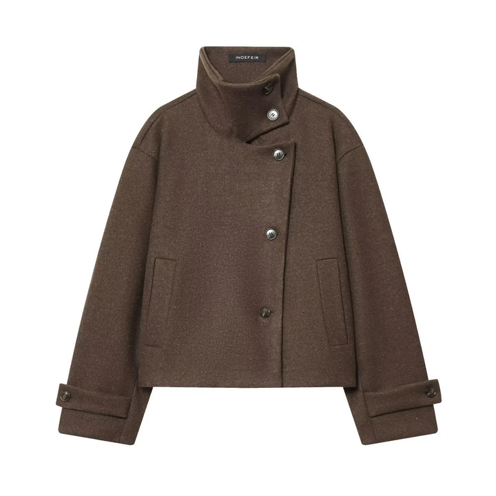 Rosemarie Funnel Collar Jacket