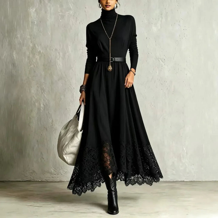 Marisette Lace Hem Maxi Dress