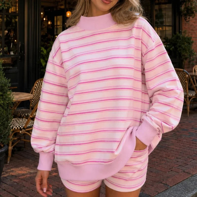 Palomino Striped Pullover Set
