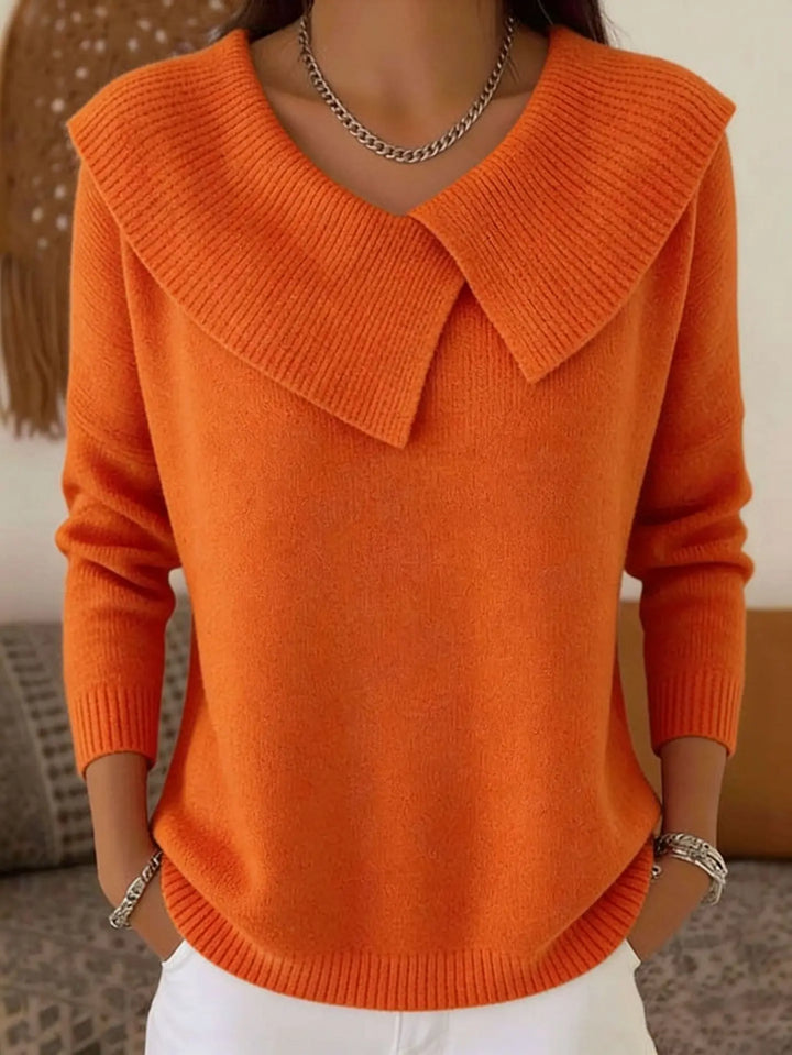 Genevieve Fold Collar Sweater