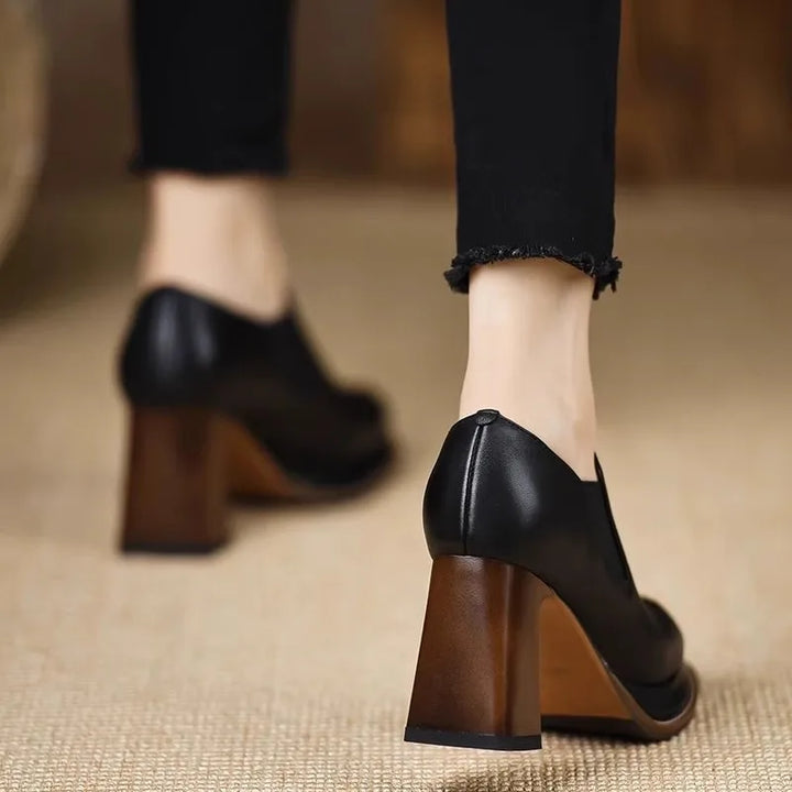 Priya Block Heel Pumps