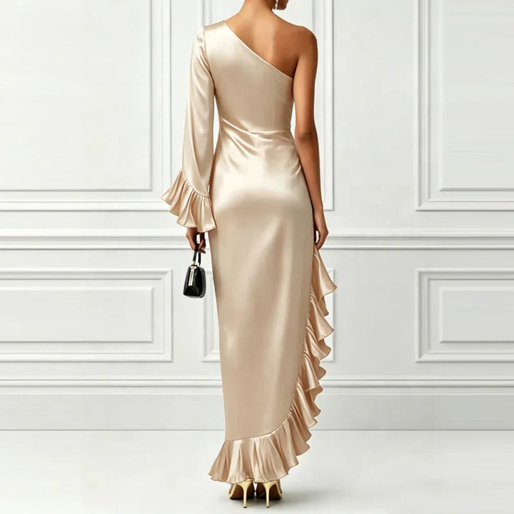 Christine Elegant Ruffle Maxi Dress