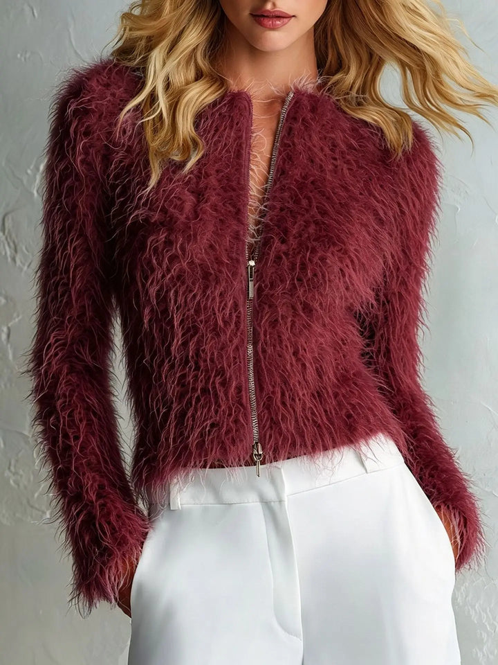 Marlise Faux Fur Cardigan