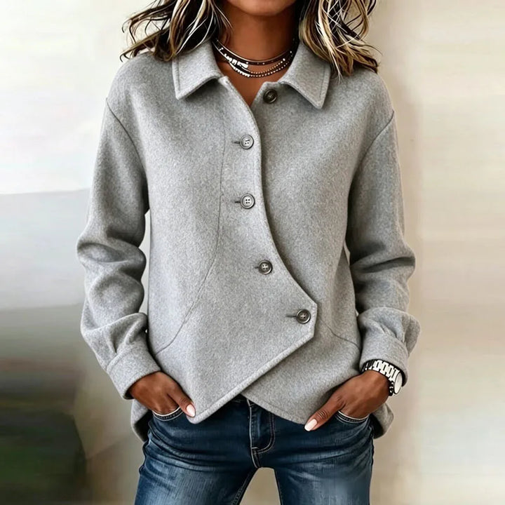 Solene Velvet Button Jacket