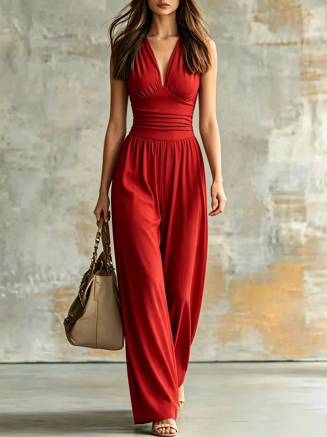 Ana Figure Flattering V Neck Jumpsuit
