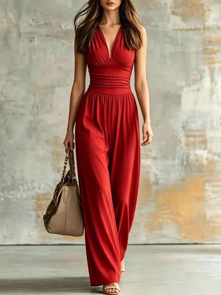 Ana Figure Flattering V Neck Jumpsuit