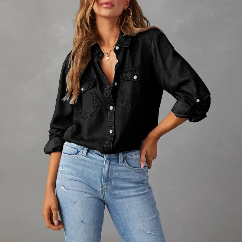 Ingrid Relaxed Denim Shirt