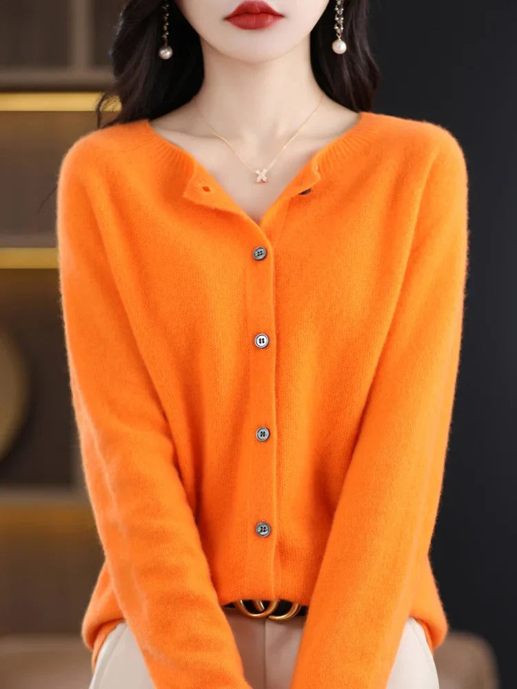Elodie Button Front Cardigan