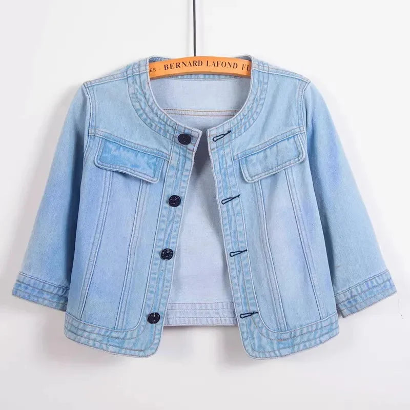 Laureen Cropped Denim Jacket