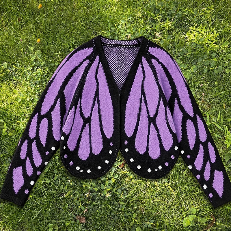 Emery Open Front Butterfly Cardigan