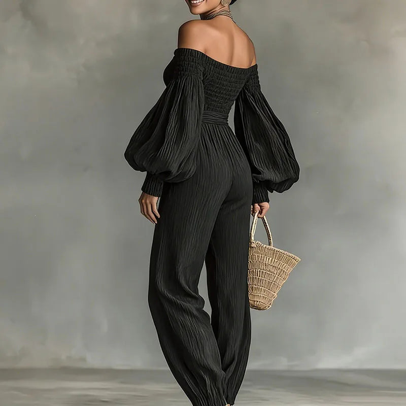 Elara Off Shoulder Jumpsuit