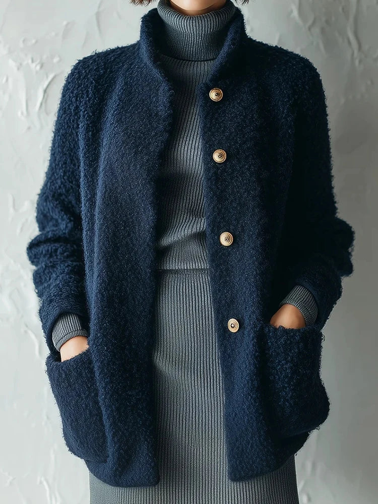 Vittoria Bouclé Stand Collar Jacket