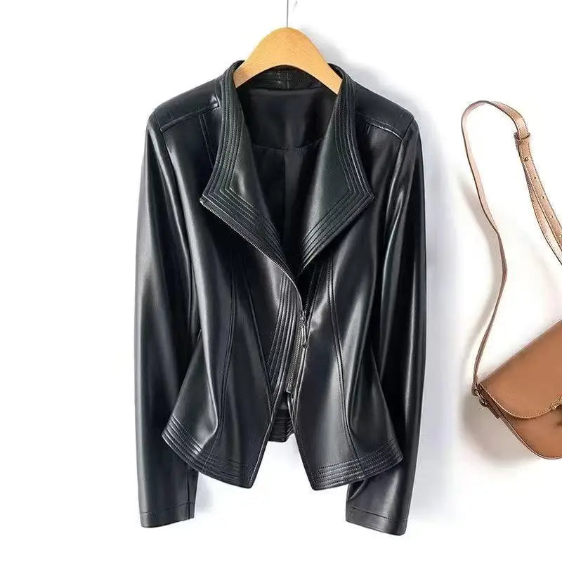 Laureen Sheepskin Moto Jacket