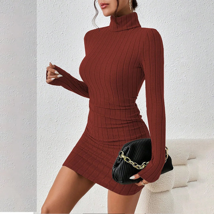 Sabine Turtleneck Sheath Dress