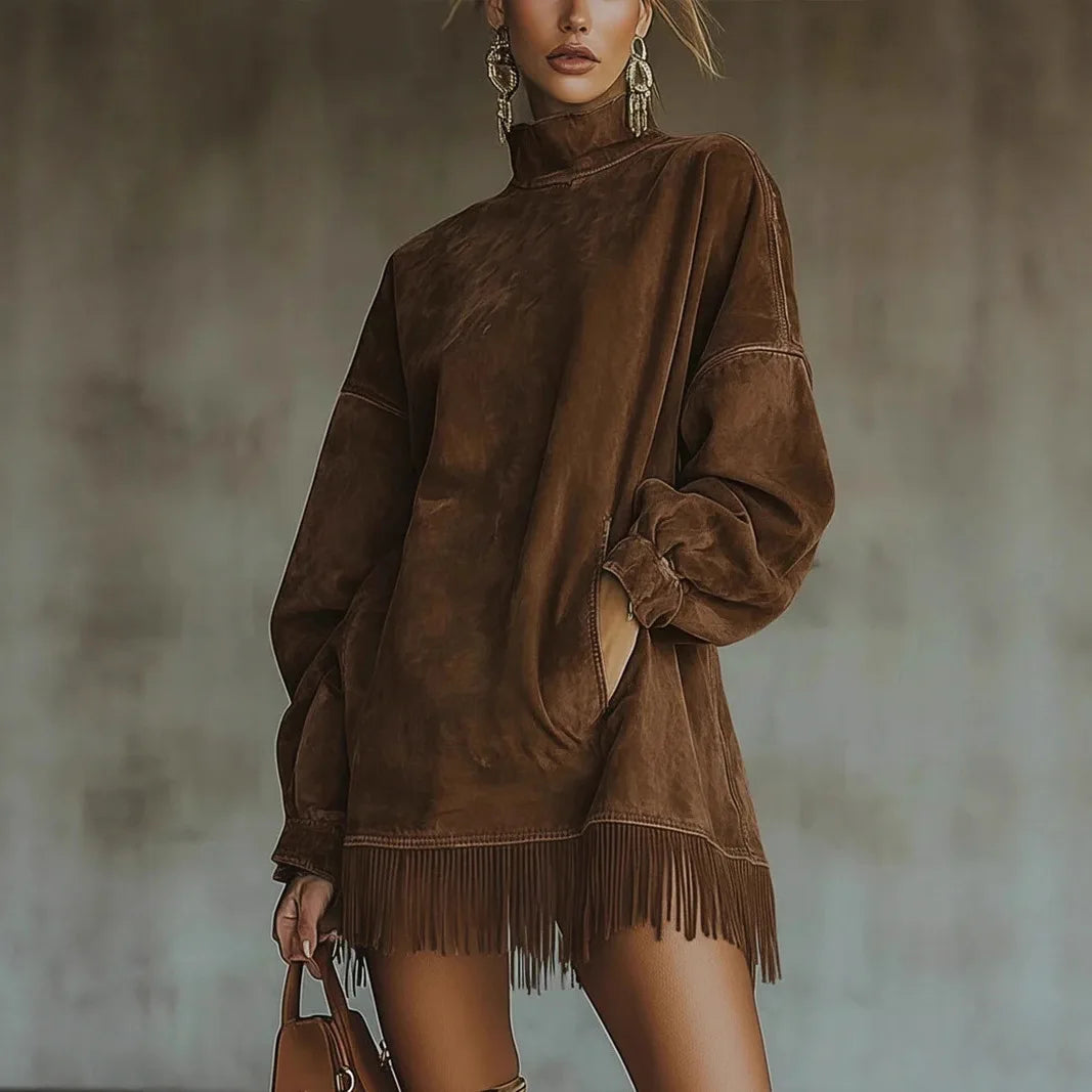 Bianca High Neck Tunic Dress