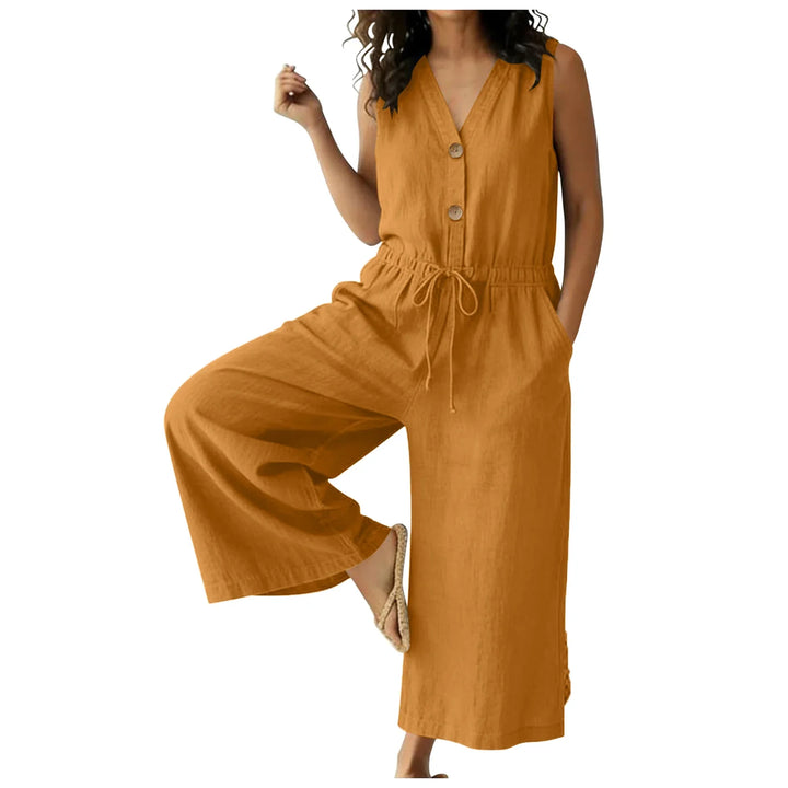 Karina Chic Front Tie Jumpsuit