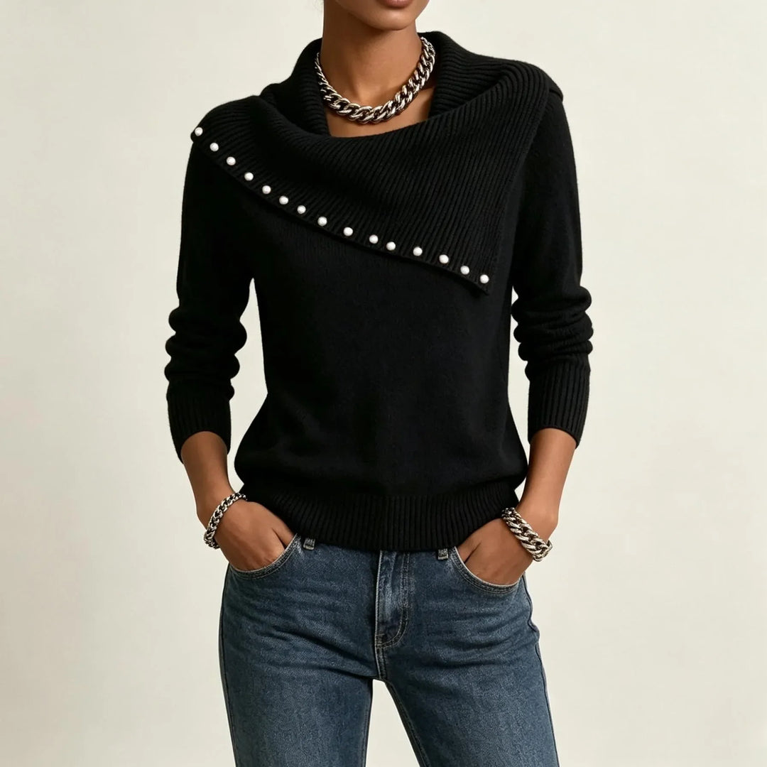Ivette Scarf Collar Sweater