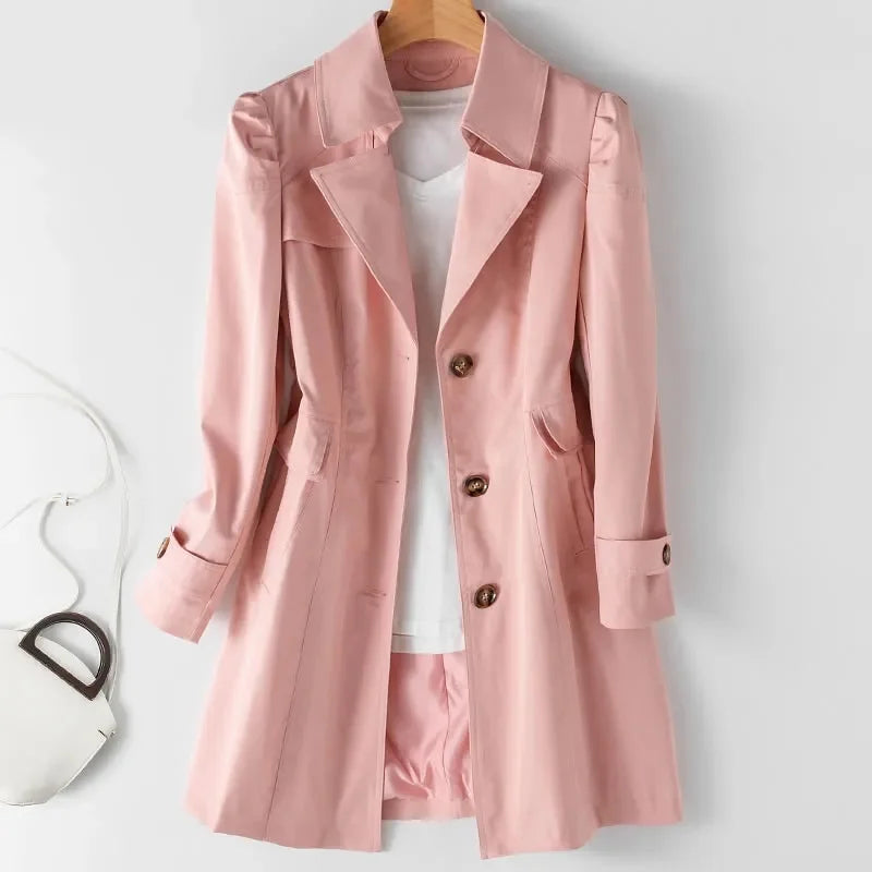 Josephine Notched Lapel Trench