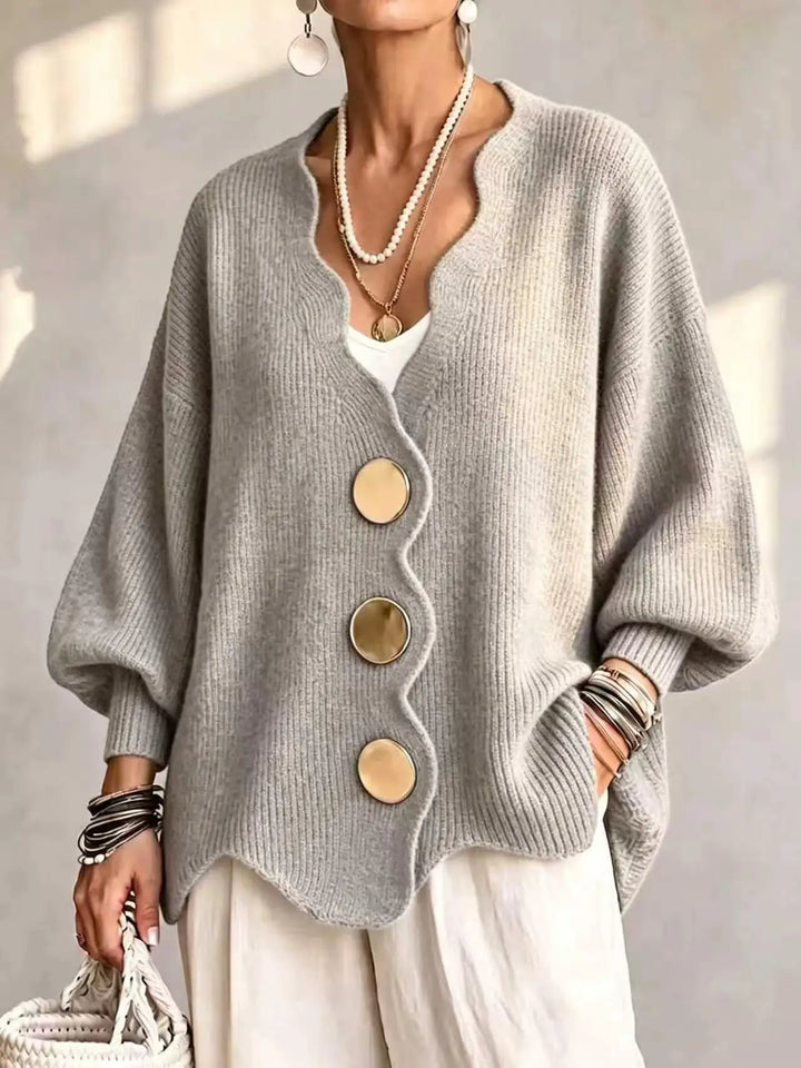 Daphne Wavy Edge Cardigan