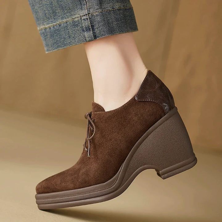 Florence Lace Up Wedges