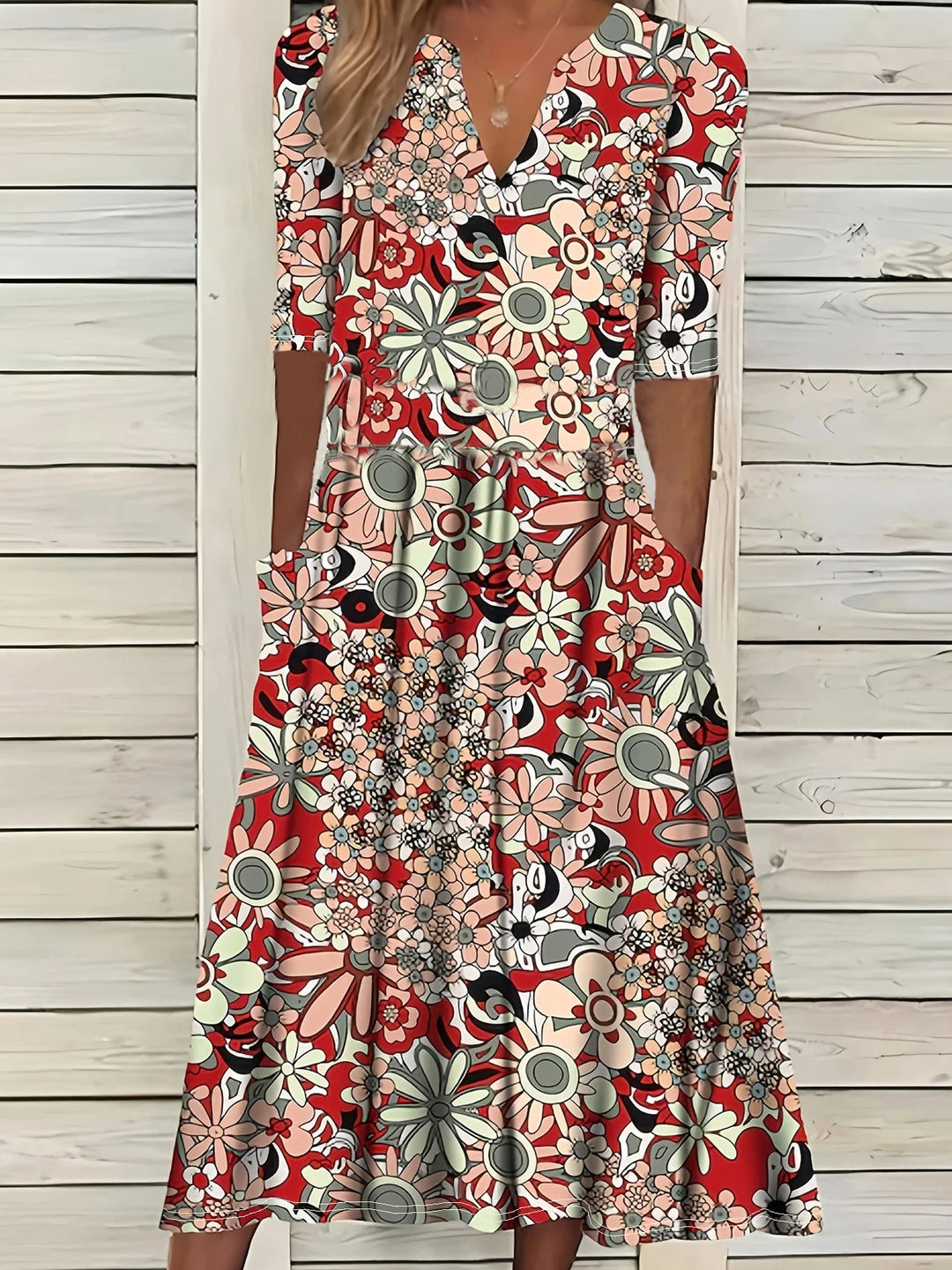 Verona Vintage Floral Maxi Dress