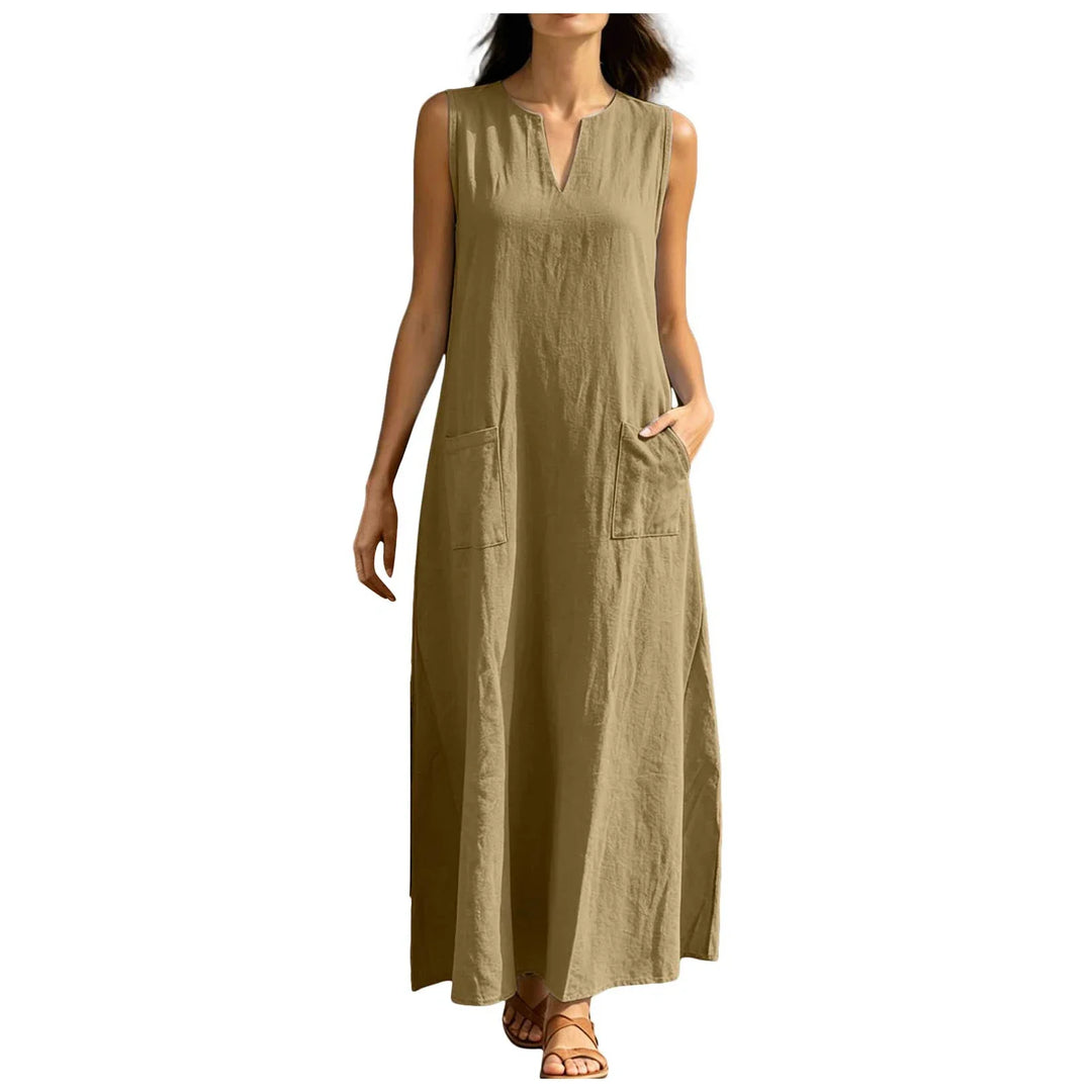 Eliana Sleeveless Pocket Sundress
