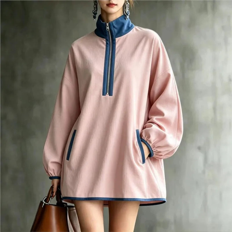 Verity Half Zip Mini Dress